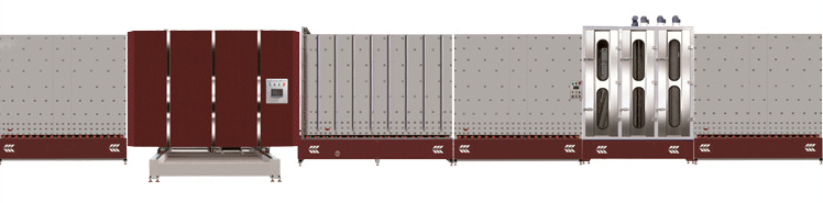 LB2500P立式板外合片中空玻璃生產線
